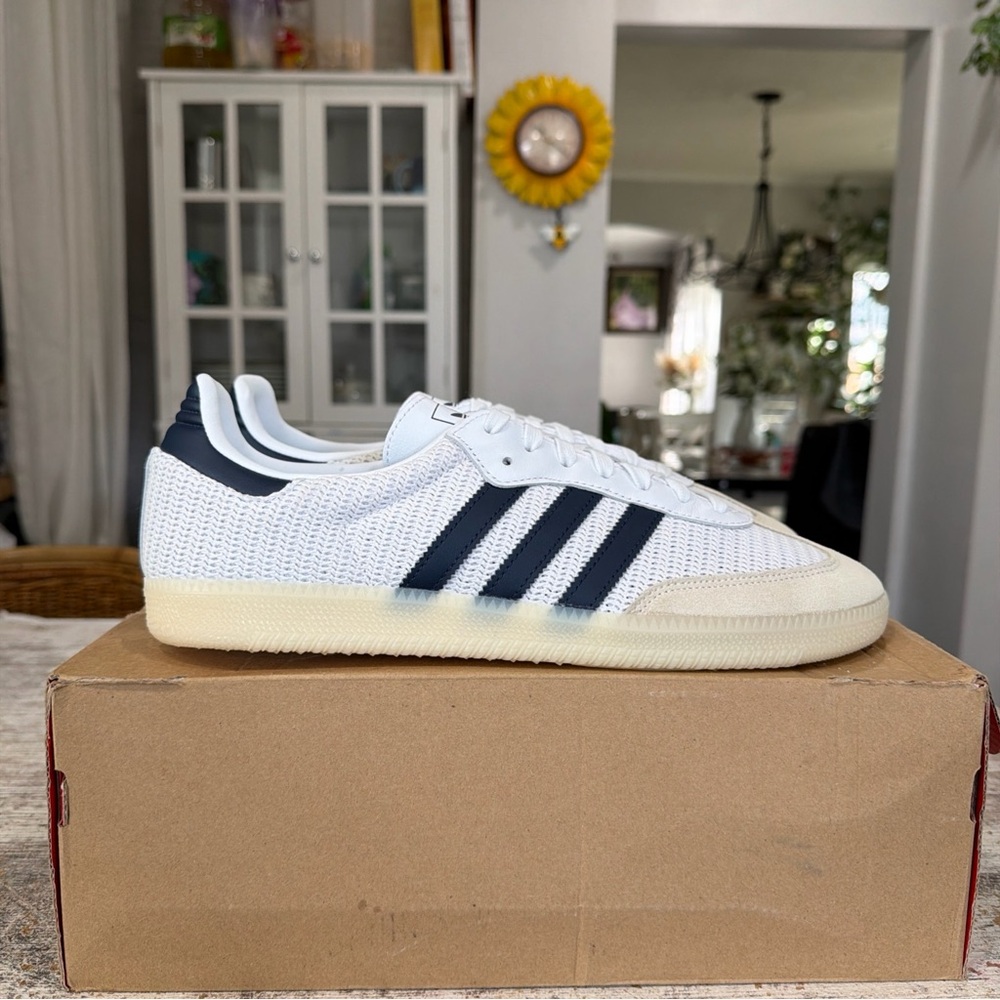 Adidas Samba OG White Night Indigo Cream JH5633 Men's Size 11.5 Sneakers Shoes